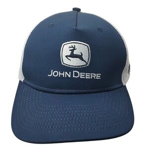John Deere Trucker Hat‎ Hutson Embroidered Adjustable Back Blue Brim Head to Toe